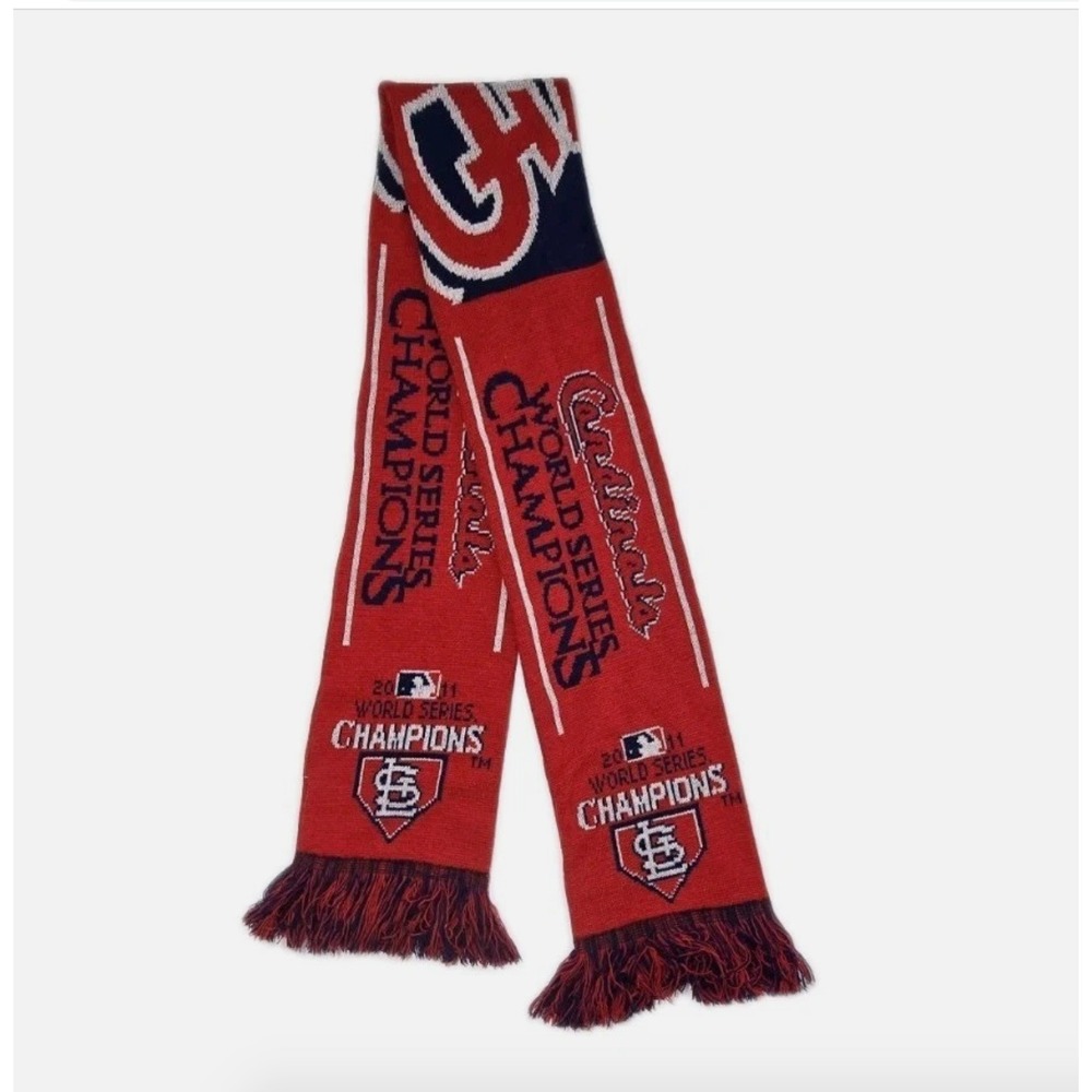 St Louis‎ Cardinals STL 2011 World Series Champions Knit Scarf Baseball MLB